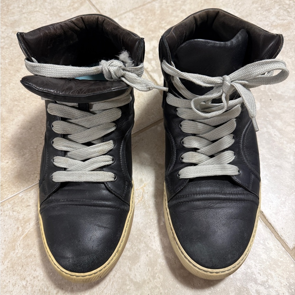 Lanvin Black High-Top Men's Sneakers size 9.5